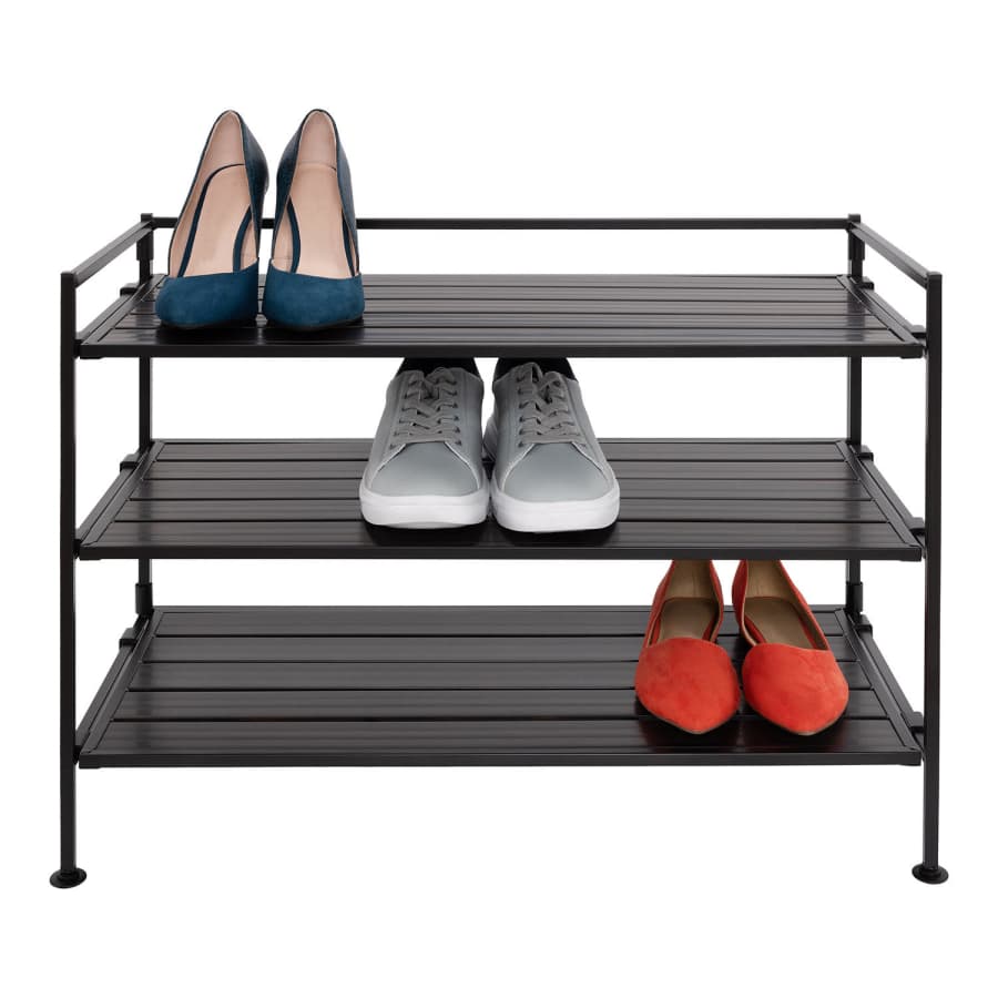 Seville Classics 3-Tier Resin Slat Shoe Rack for $25 for members Seville Classics 3-Tier Resin Slat Shoe Rack for $25 for members