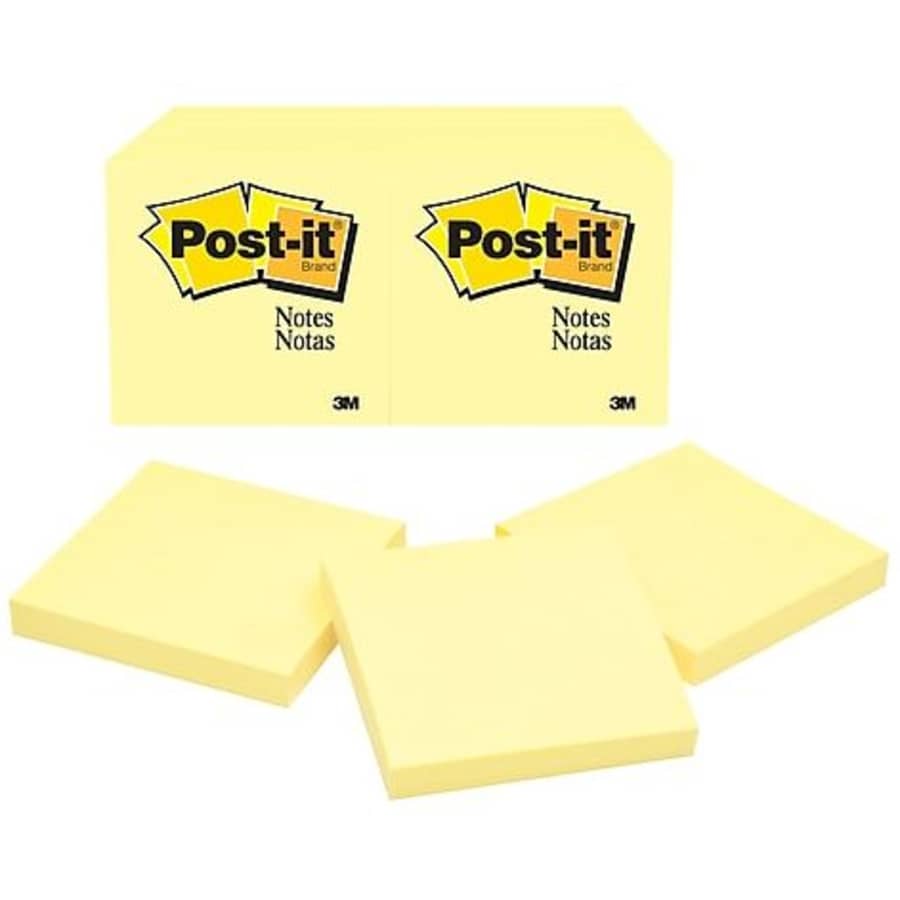 Post-it Notes 3" x 3" Pad 12-Pack for $10