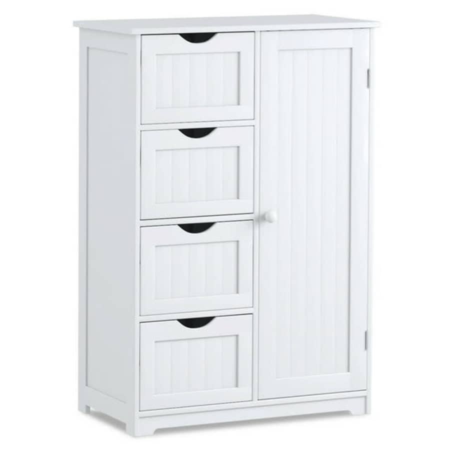 Costway 4-Drawer 2-Shelf Wooden Storage Cabinet for $70 Costway 4-Drawer 2-Shelf Wooden Storage Cabinet for $70