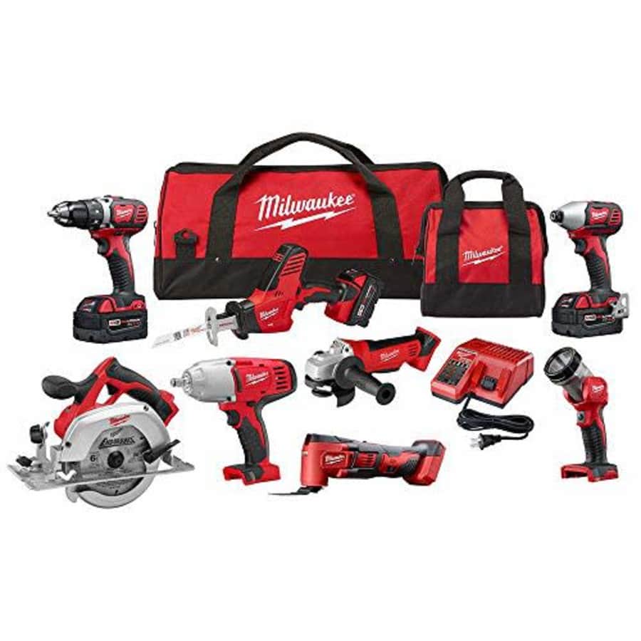 Milwaukee M18 Cordless Combo Kit 8-Tool with Three and charger for $960