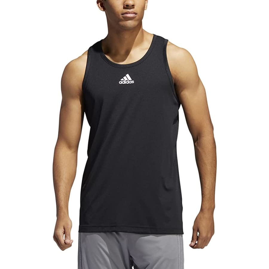adidas Men's Heathered Tank Top for $11