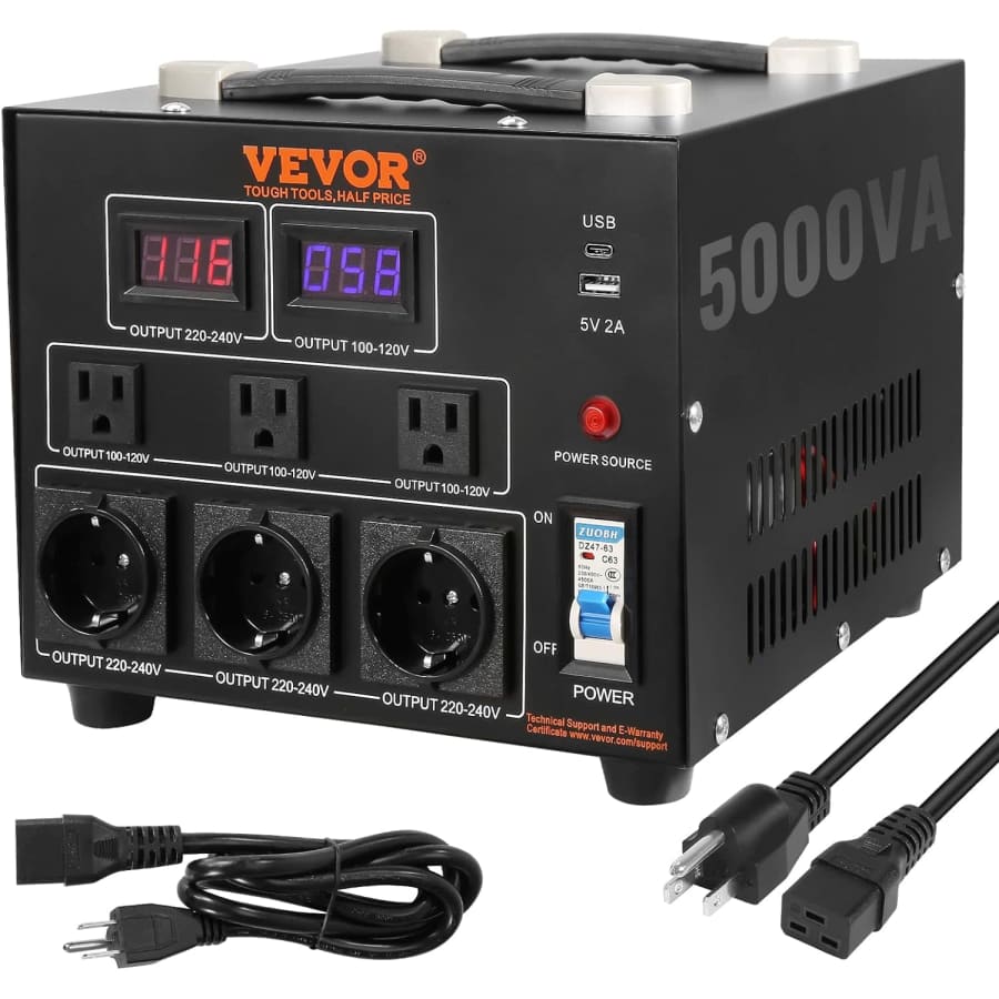 Vevor 5,000W Voltage Converter Transformer: $89 Vevor 5,000W Voltage Converter Transformer: $89