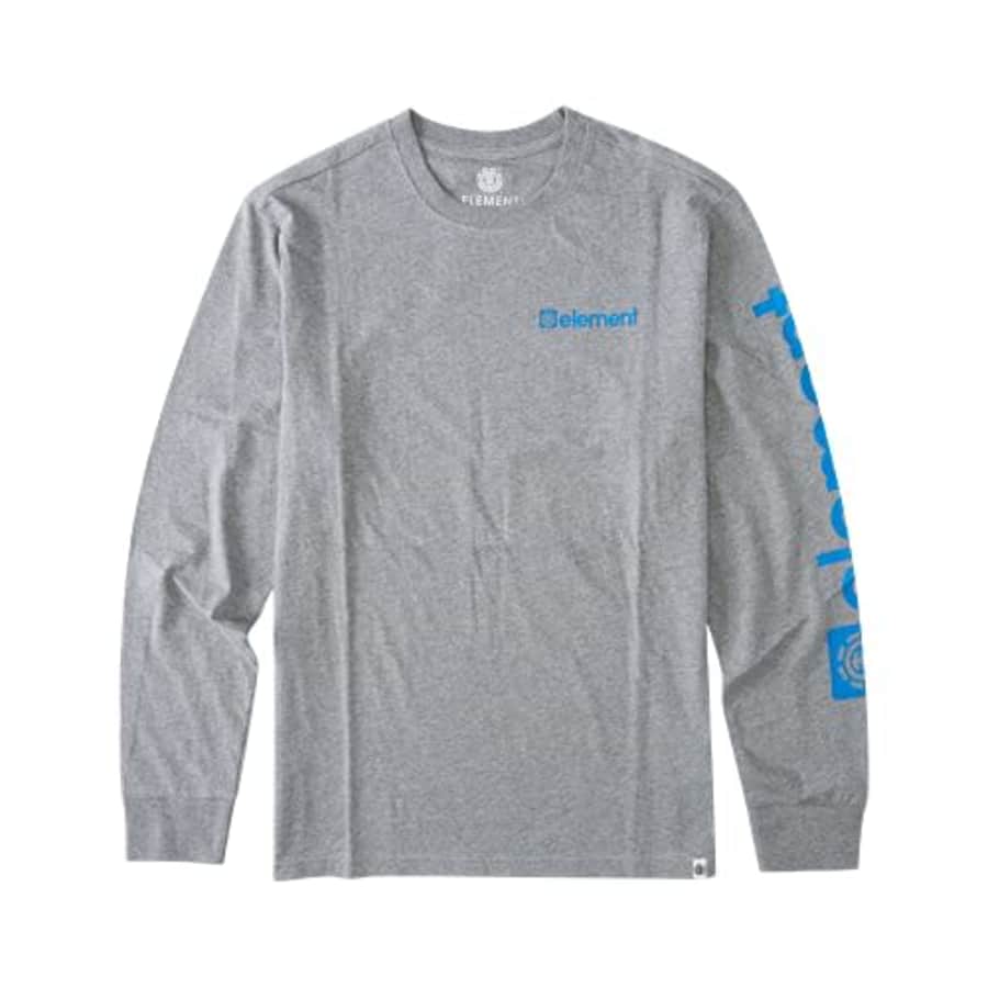 Element Men's Long Sleeve Tee Shirt, Light Grey Heather Joint, Small for $30