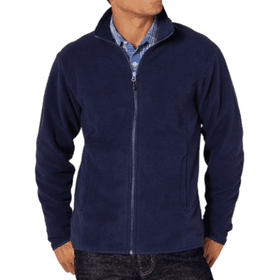 Amazon Essentials Men's Full-Zip Fleece Jacket (size XS) for $9