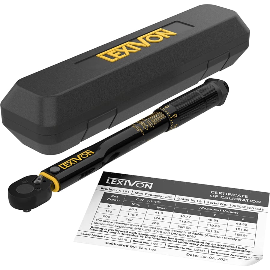 Lexivon 1/4" Drive Click Type Torque Wrench for $33 Lexivon 1/4" Drive Click Type Torque Wrench for $33