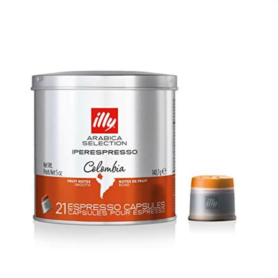 illy Coffee, Arabica Selection Colombia Espresso Capsules, Single Origin, Smooth and Balanced with for $20