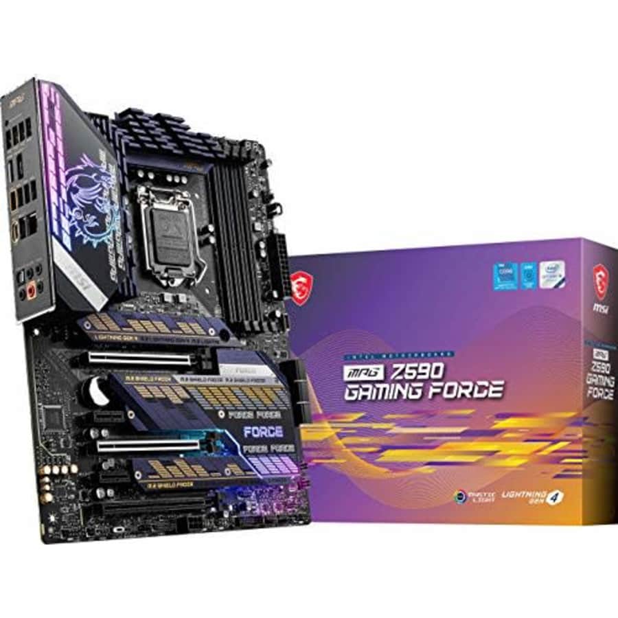 MSI MPG MPG Z590 Gaming Force Gaming Motherboard (ATX, 11th/10th Gen Intel Core, LGA 1200 Socket, DDR4, for $379 MSI MPG MPG Z590 Gaming Force Gaming Motherboard (ATX, 11th/10th Gen Intel Core, LGA 1200 Socket, DDR4, for $379