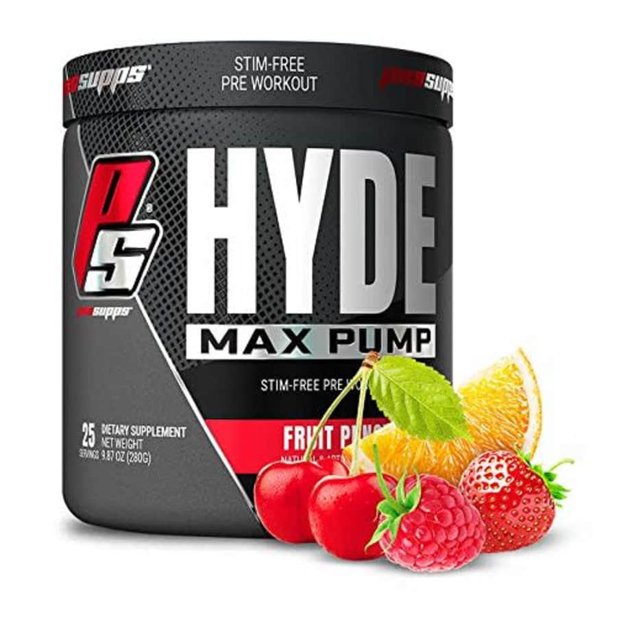 ProSupps Hyde Max Pump Pre Workout for Men and Women - Nitric Oxide Supplement for Pump and for $30 ProSupps Hyde Max Pump Pre Workout for Men and Women - Nitric Oxide Supplement for Pump and for $30