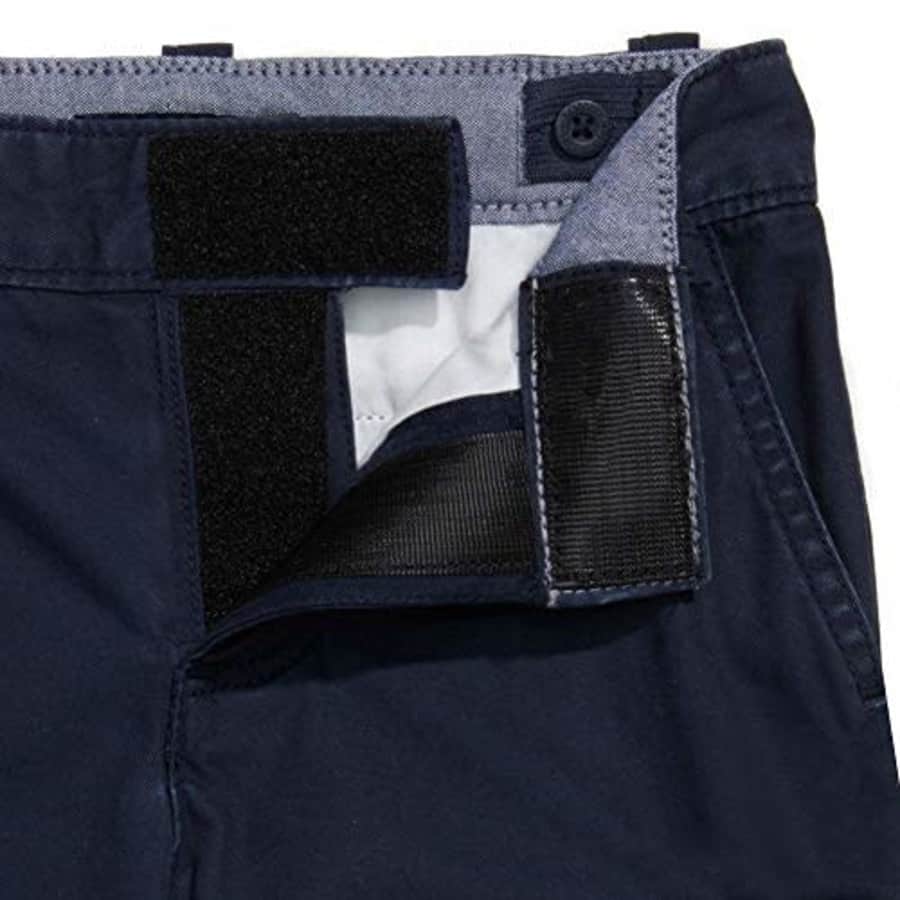 Tommy Hilfiger Boys' Adaptive Cargo Short with Adjustable Waist, Tommy Sky Captain-PT, 7 Little Kids for $30