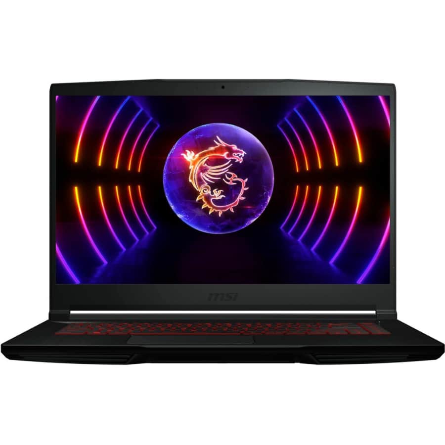 GSI GF63 12th-Gen. i5 15.6" Gaming Laptop w/ NVIDIA GeForce RTX 2050 for $500
