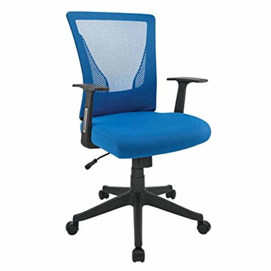 Brenton Studio Radley Mesh Low-Back Task Chair, Blue/Black for $200 Brenton Studio Radley Mesh Low-Back Task Chair, Blue/Black for $200
