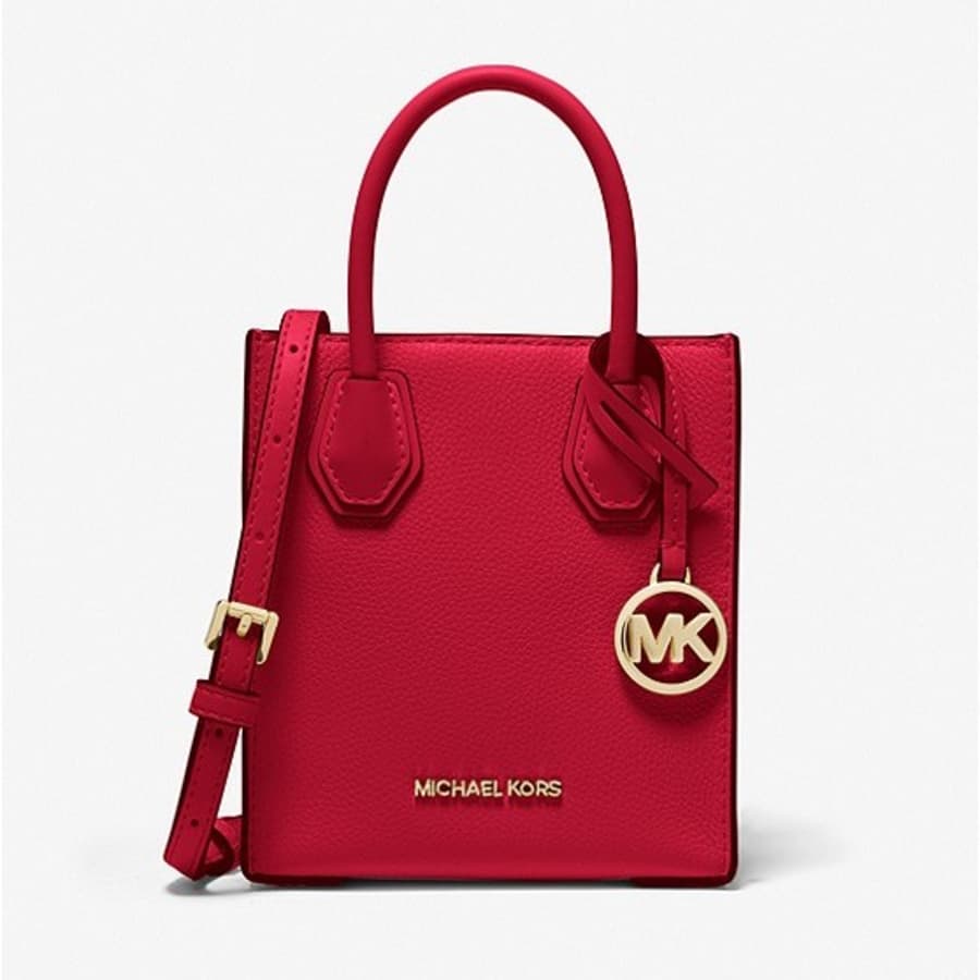 Michael Michael Kors Mercer Extra-Small Pebbled Leather Crossbody Bag for $79