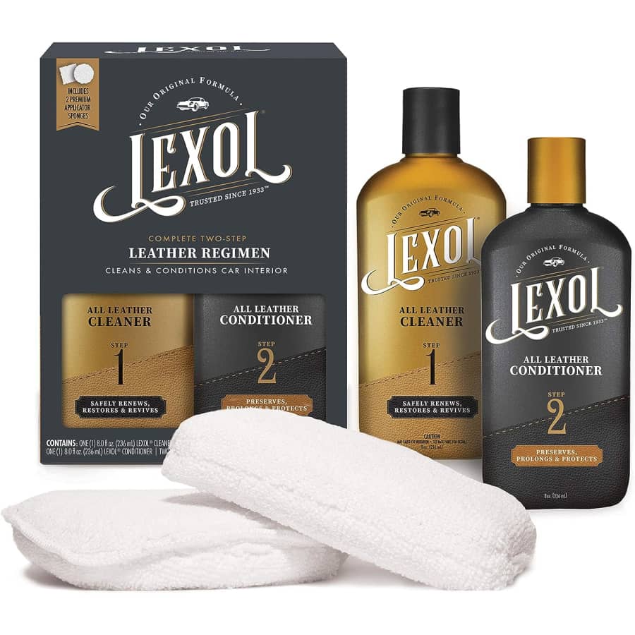 Lexol Leather Conditioner and Leather Cleaner Kit for $13