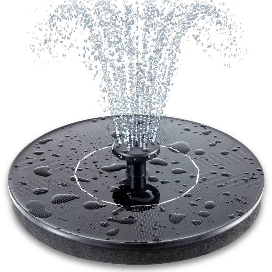 Solar Bird Bath Fountain for $17