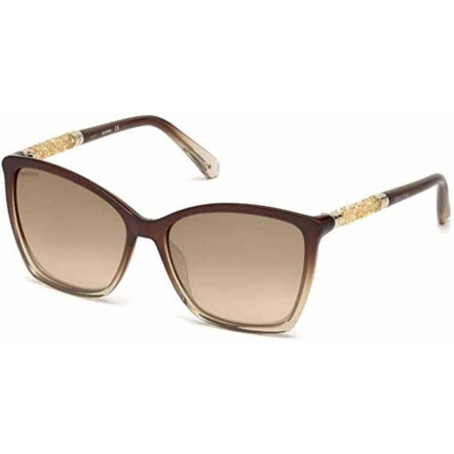 Swarovski sunglasses (SK-0148 48G) Transparent Brown - Transparent Beige - Brown grey black for $50