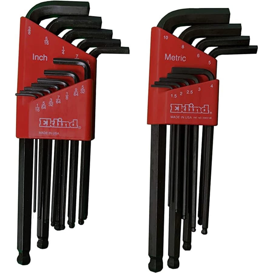 Eklind Tool Ball-Hex L-Key Allen Wrench Combo Pack for $26
