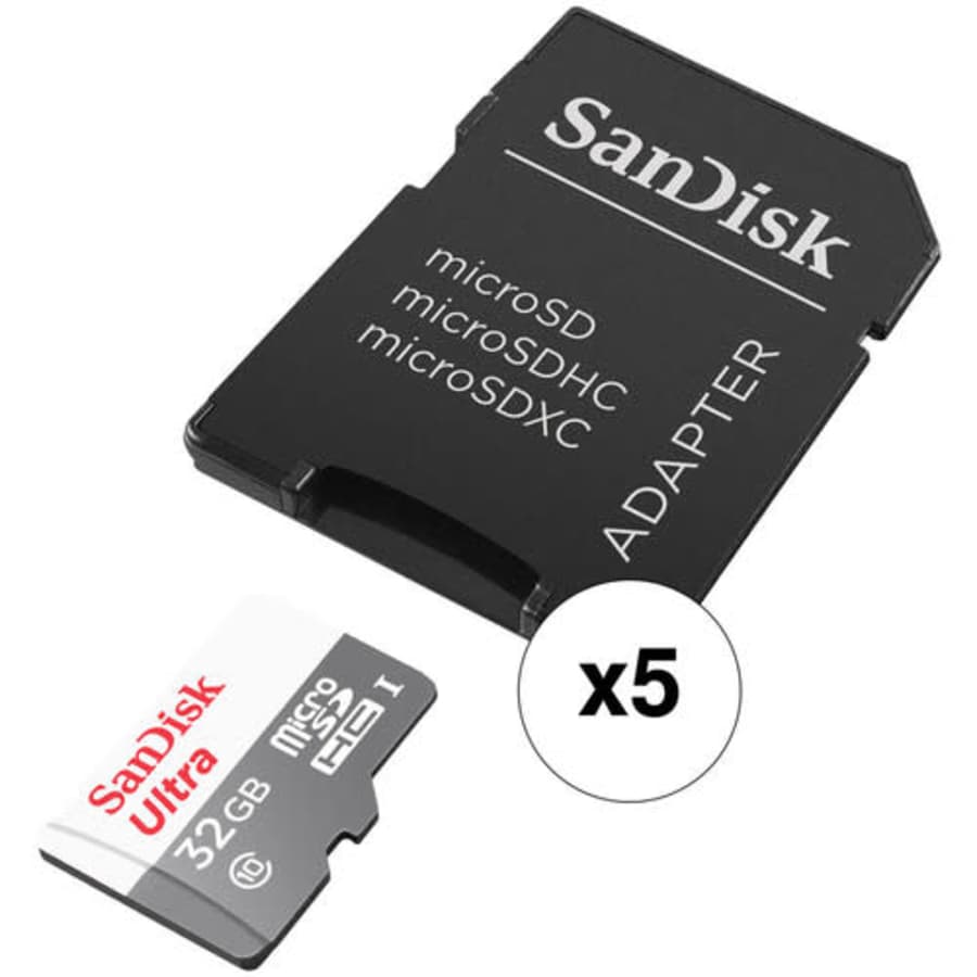 SanDisk 32GB Class 10 microSDHC Card 5-Pack for $23 SanDisk 32GB Class 10 microSDHC Card 5-Pack for $23
