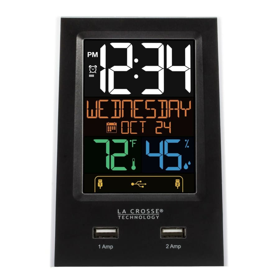 La Crosse Dual USB Charging Station and Alarm Clock for $20 La Crosse Dual USB Charging Station and Alarm Clock for $20
