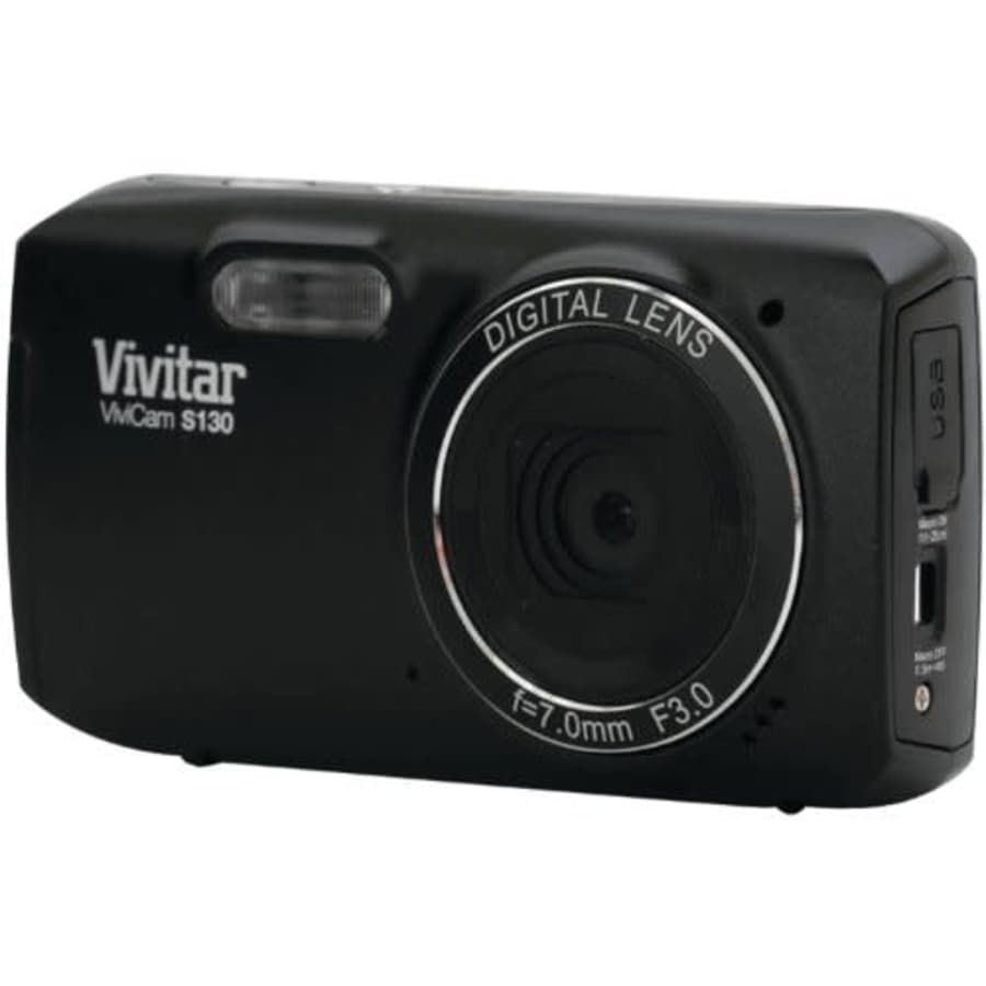 Vivitar VS130-BLK-SOL 16.1MP Digital Camera with 3-Inch LCD (Black) for $69