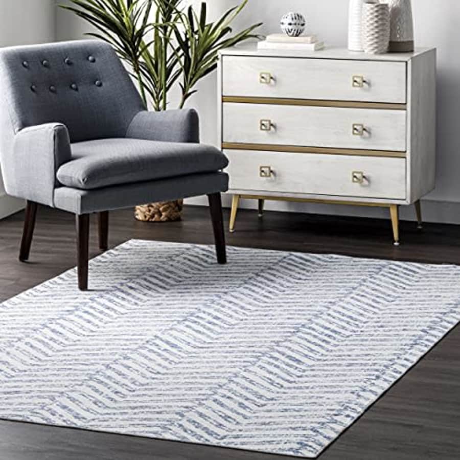 nuLOOM Rosanne Machine Washable Geometric Area Rug for $20 nuLOOM Rosanne Machine Washable Geometric Area Rug for $20