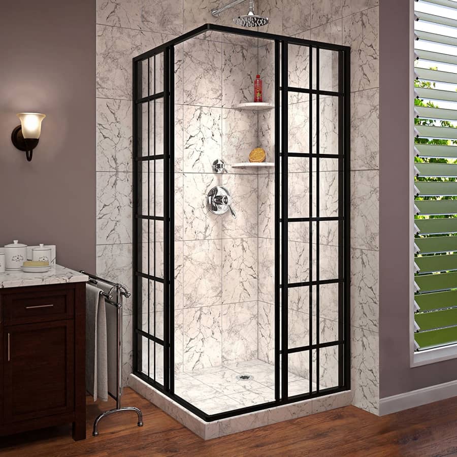 DreamLine French Corner Framed Sliding Shower Enclosure for $790