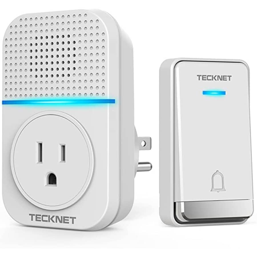 Tecknet Self-Powered Wireless Doorbell Kit for $16