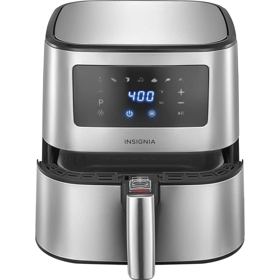 Insignia 5-Quart Stainless Steel Digital Air Fryer for $40 Insignia 5-Quart Stainless Steel Digital Air Fryer for $40