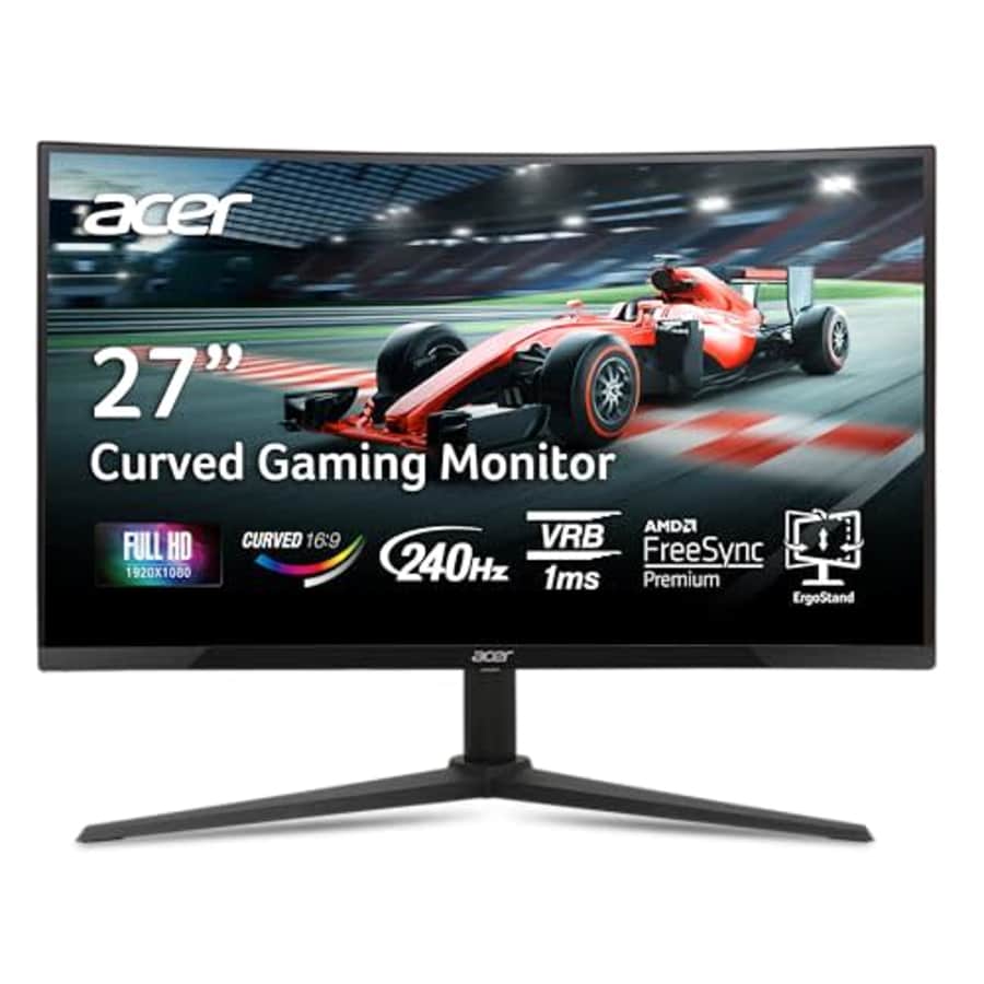 Acer Nitro 27" 1500R Curved Full HD PC Gaming Monitor | AMD FreeSync Premium | 240Hz | 1ms VRB | for $160
