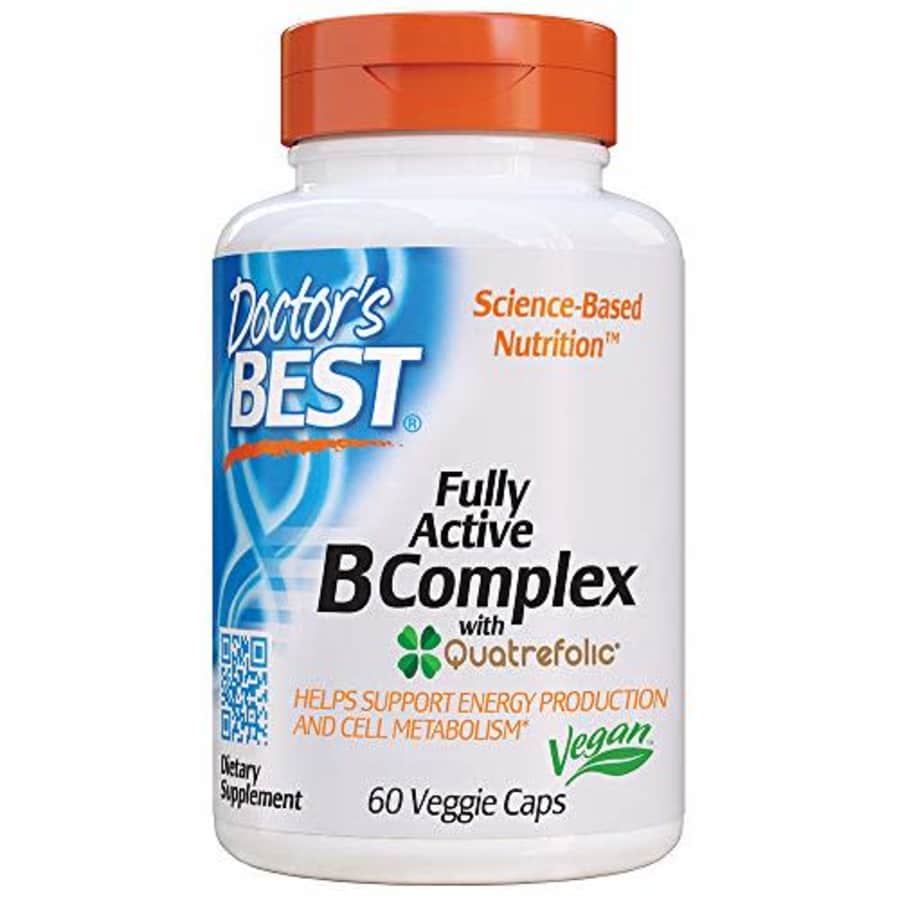 Doctor's Best, Fully Active B Complex Supports Energy Nervous System Optimal Health Positive Mood for $19