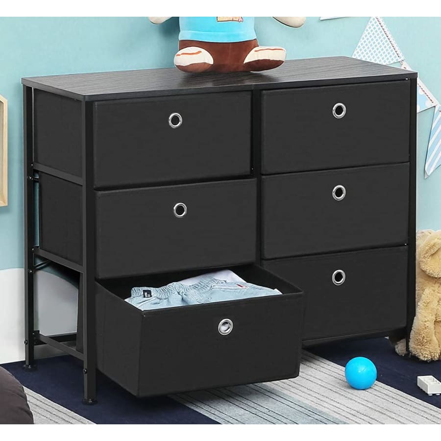 Songmics 3-Tier Dresser Unit w/ 6 Fabric Drawers for $55 Songmics 3-Tier Dresser Unit w/ 6 Fabric Drawers for $55