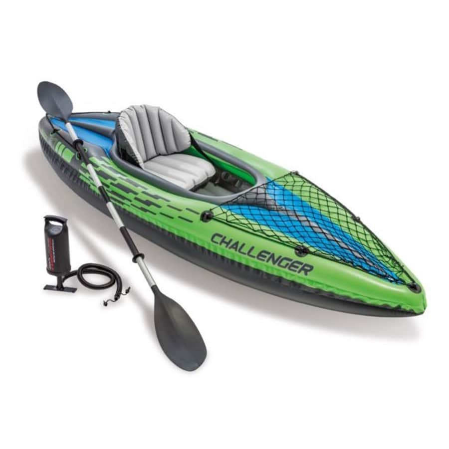 Intex Challenger K1 9-Foot Inflatable Kayak w/ Oar & Pump for $85 Intex Challenger K1 9-Foot Inflatable Kayak w/ Oar & Pump for $85