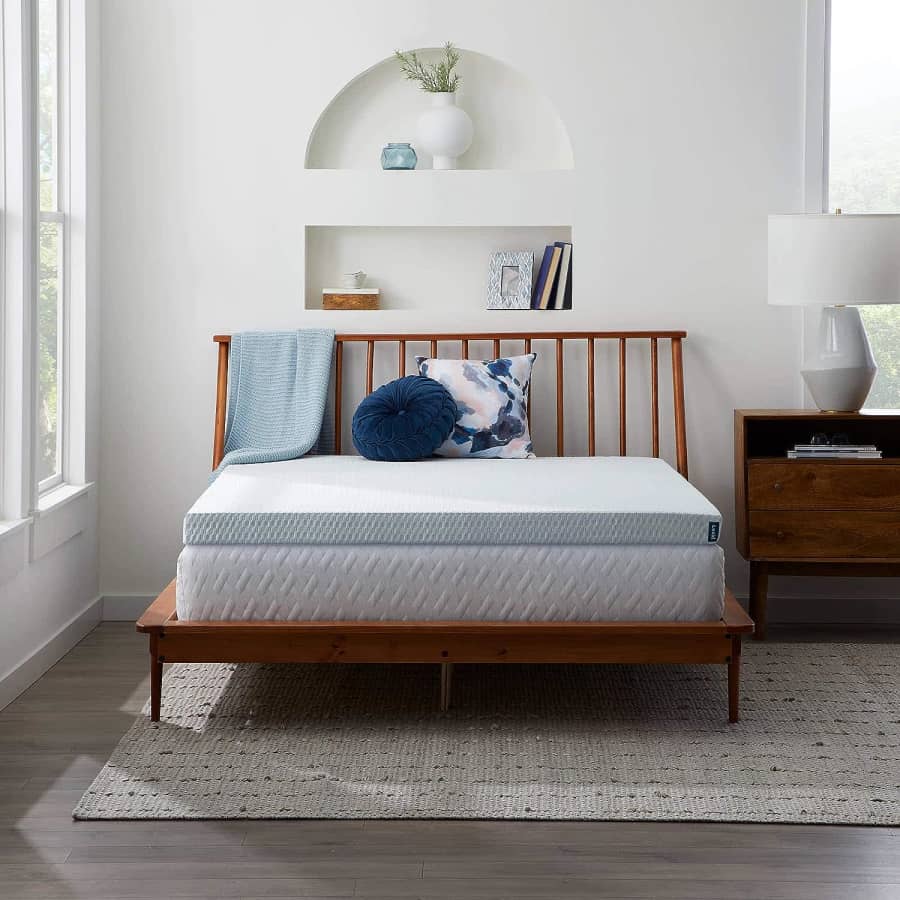 Lucid 4" Memory Foam King Mattress Topper for $160