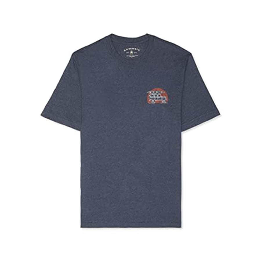 G.H. Bass & Co. Men's Big Short Sleeve Graphic Print T-Shirt, Mood Indigo Heather, 3X-Large Tall for $12 G.H. Bass & Co. Men's Big Short Sleeve Graphic Print T-Shirt, Mood Indigo Heather, 3X-Large Tall for $12