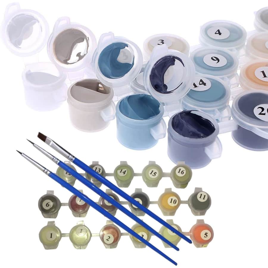 Newsight Paint by Number DIY Oil Painting Kit for $7