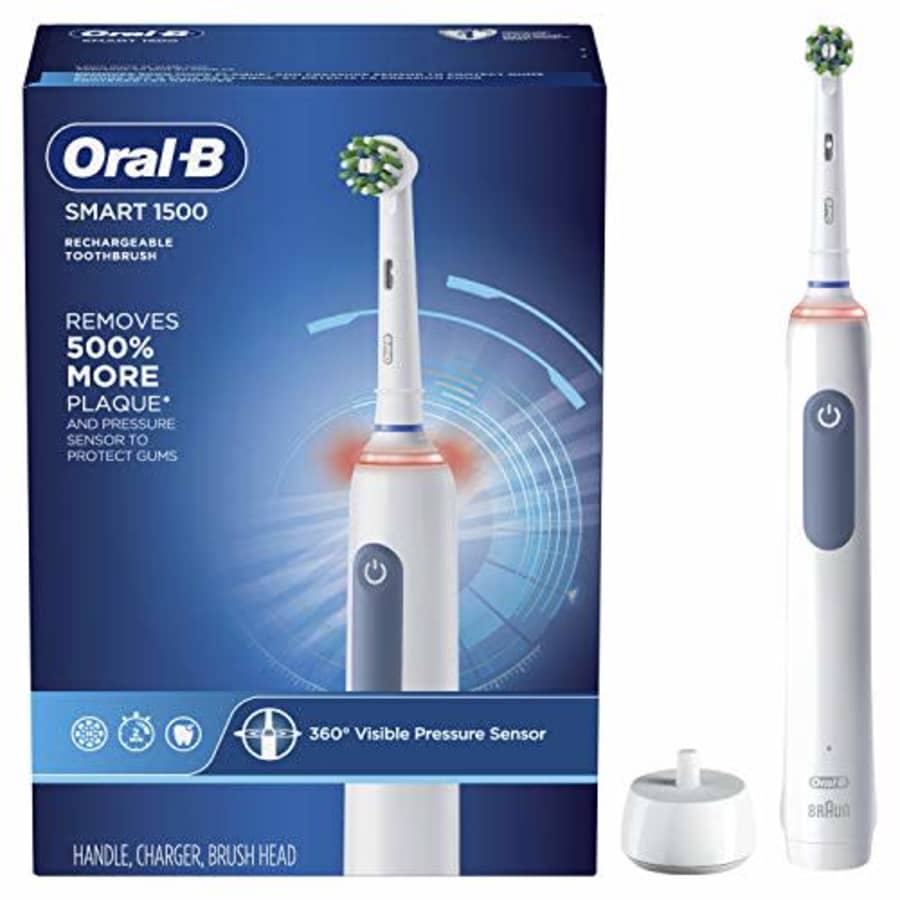 Oral-B Smart 1500 Electric Power Rechargeable Battery Toothbrush, Blue for $100 Oral-B Smart 1500 Electric Power Rechargeable Battery Toothbrush, Blue for $100