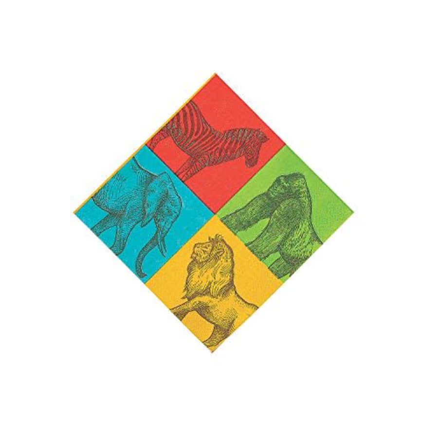 Fun Express - African Safari Vbs Beverage Napkins - Party Supplies - Print Tableware - Print for $10