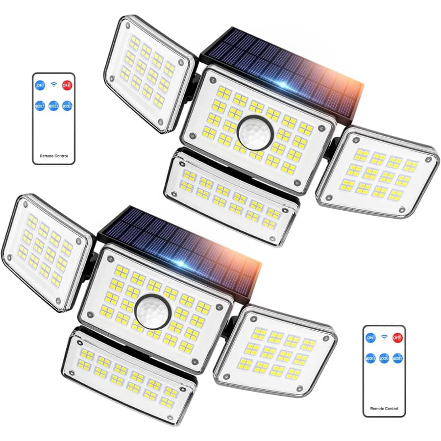 iMaihom LED Solar Flood Light 2-Pack for $36