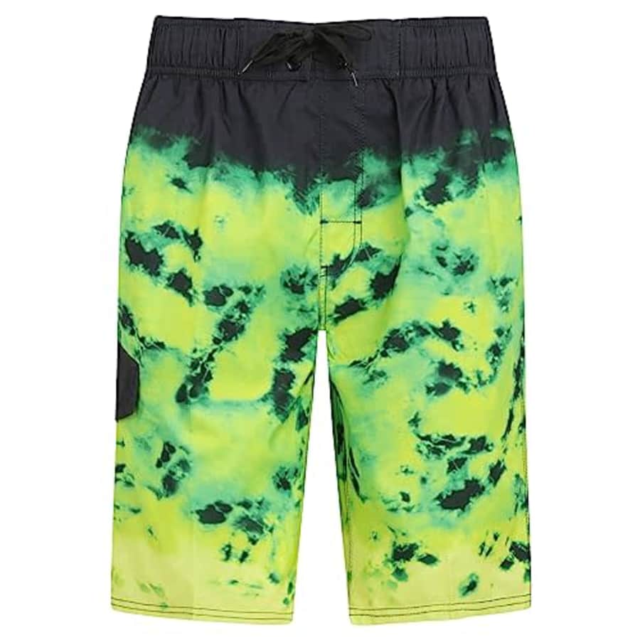 Kanu Surf Men's Standard Iconic Swim Trunks (Regular & Extended Sizes), Vibration Black/Green for $19 Kanu Surf Men's Standard Iconic Swim Trunks (Regular & Extended Sizes), Vibration Black/Green for $19