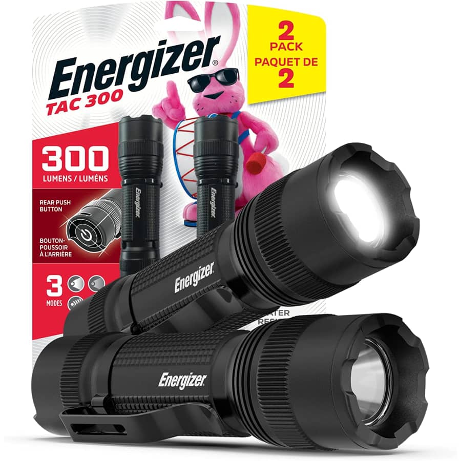 Energizer LED Tactical Flashlight 2-Pack for $24 Energizer LED Tactical Flashlight 2-Pack for $24