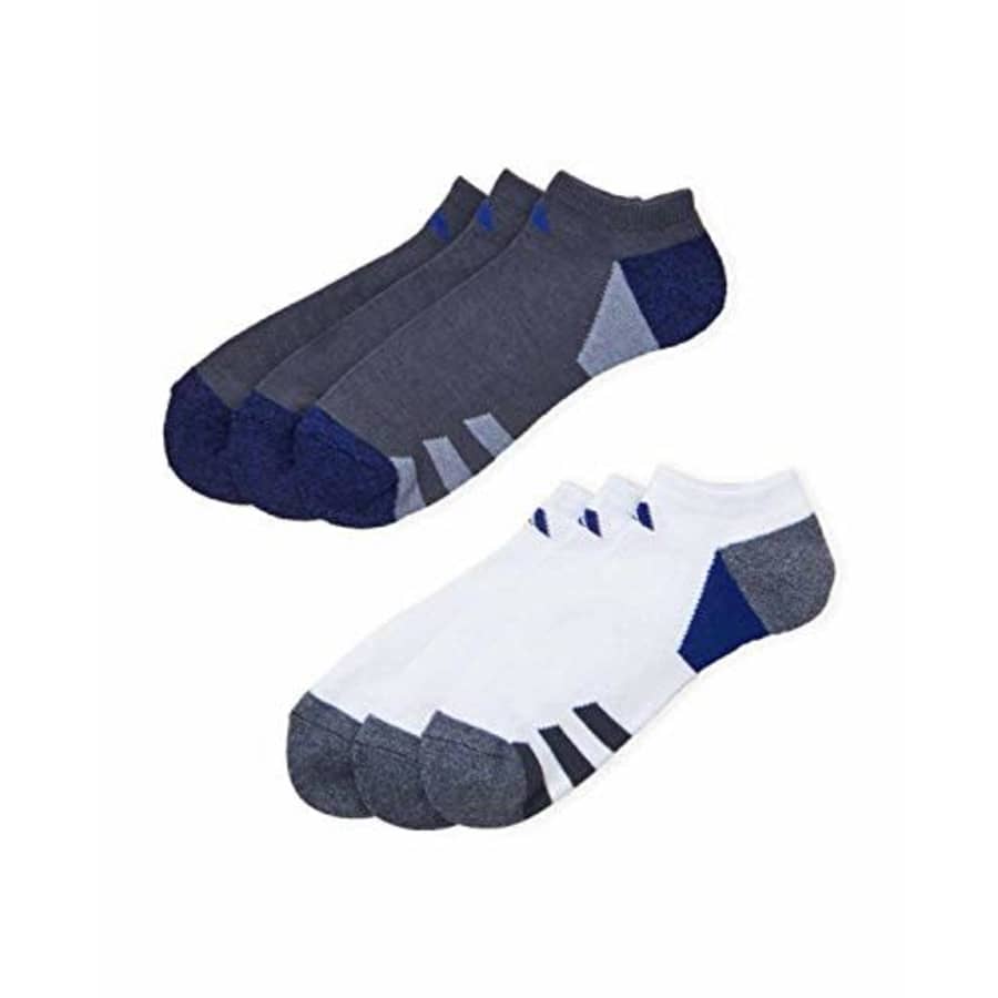 Mens Adidas No Show Athletic Socks 6 Pack Multi Colored for $19 Mens Adidas No Show Athletic Socks 6 Pack Multi Colored for $19