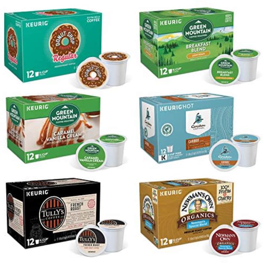 Keurig K-Cup Pod Variety Pack, Single-Serve Coffee K-Cup Pods, Amazon Exclusive, 72 Count for $80 Keurig K-Cup Pod Variety Pack, Single-Serve Coffee K-Cup Pods, Amazon Exclusive, 72 Count for $80