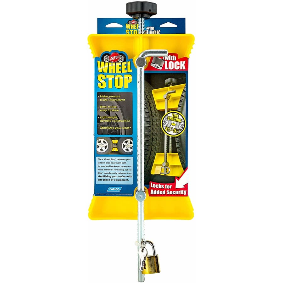 Camco RV Wheel Stop with Padlock for $19