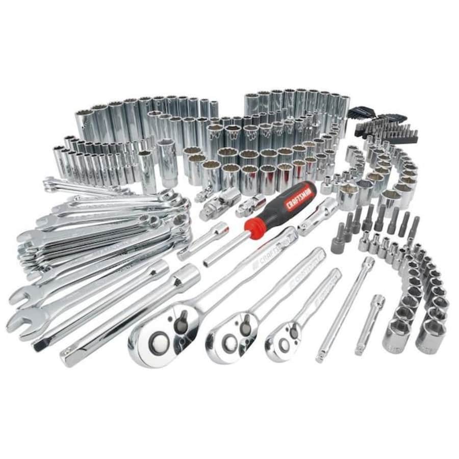 Craftsman 243-Piece Standard (SAE) and Metric Combination Polished Chrome Mechanics Tool Set for $99