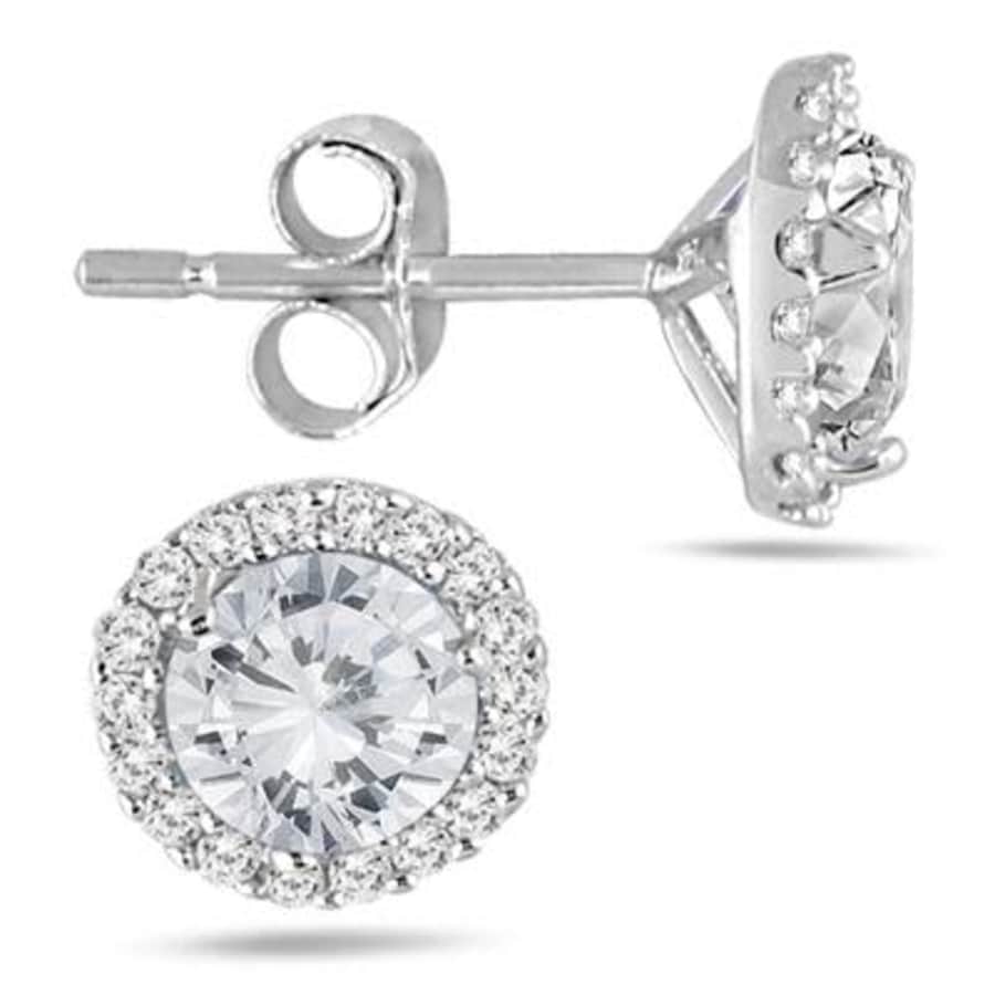 Szul 1/1/4-TCW Diamond Halo Earrings for $937