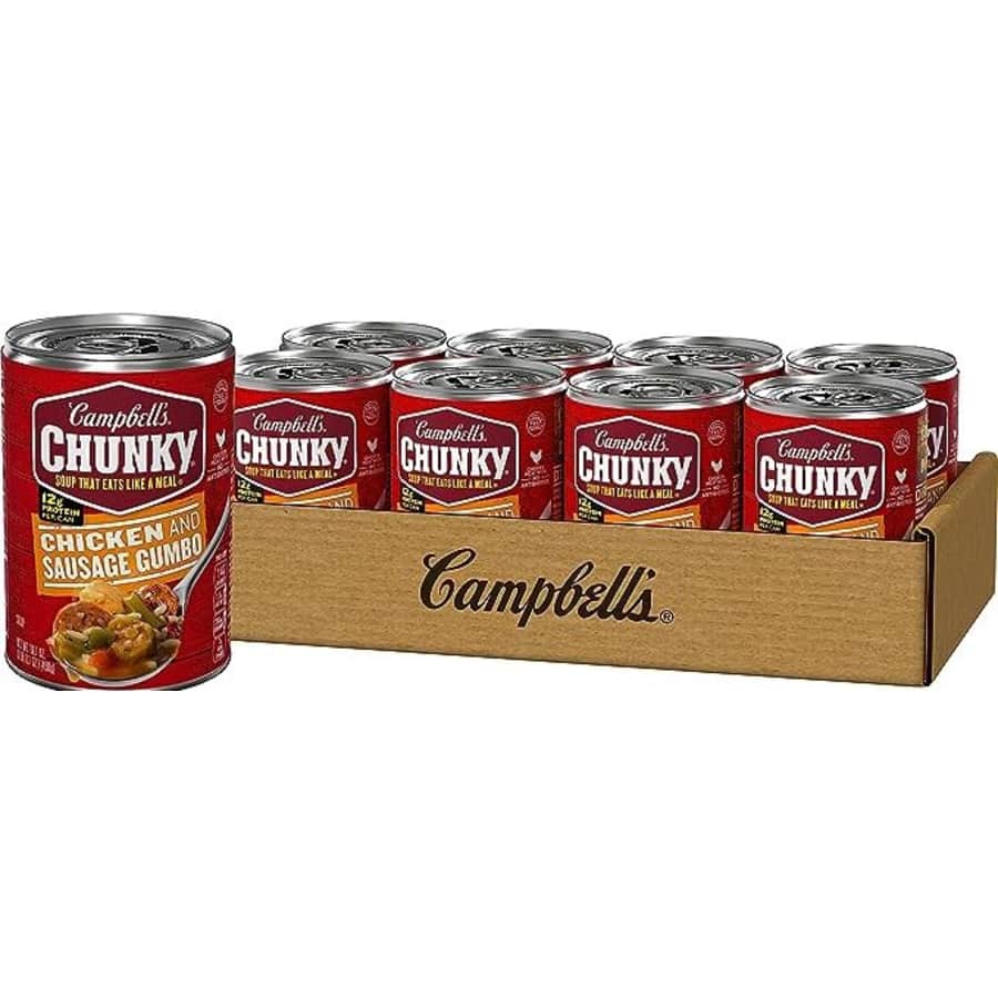 Campbell's Chunky Soup 16-oz. Can 8-Pack for $12 via Sub. & Save Campbell's Chunky Soup 16-oz. Can 8-Pack for $12 via Sub. & Save
