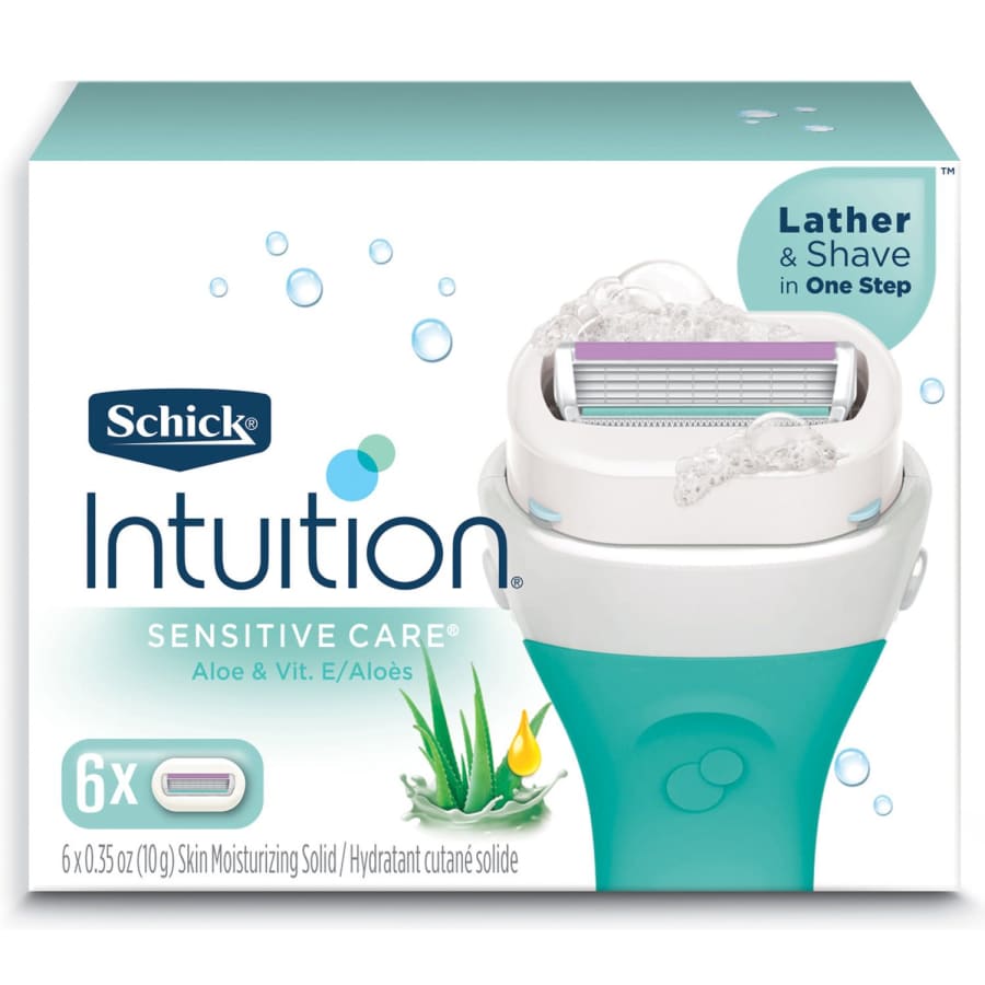 Schick Women's Intuition Sensitive Skin Razor Refills 6-Pack for $18