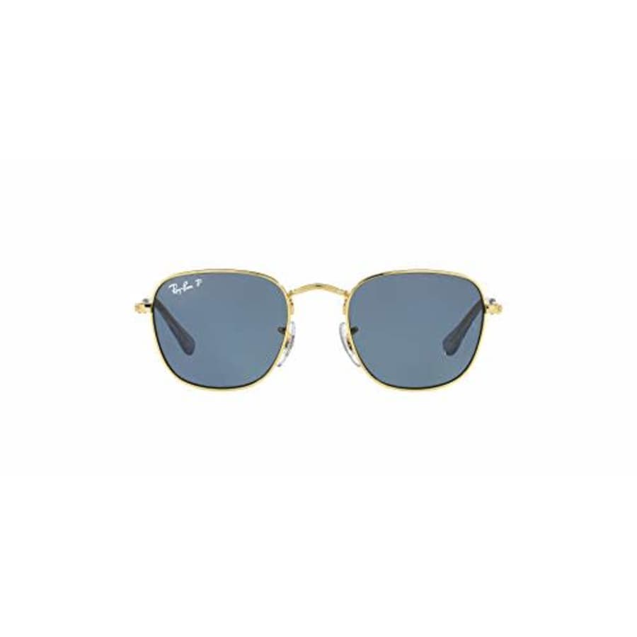 Ray-Ban Junior Kids' RJ9557S Square Sunglasses, Legend Gold/Dark Blue Polarized, 46 mm for $92 Ray-Ban Junior Kids' RJ9557S Square Sunglasses, Legend Gold/Dark Blue Polarized, 46 mm for $92