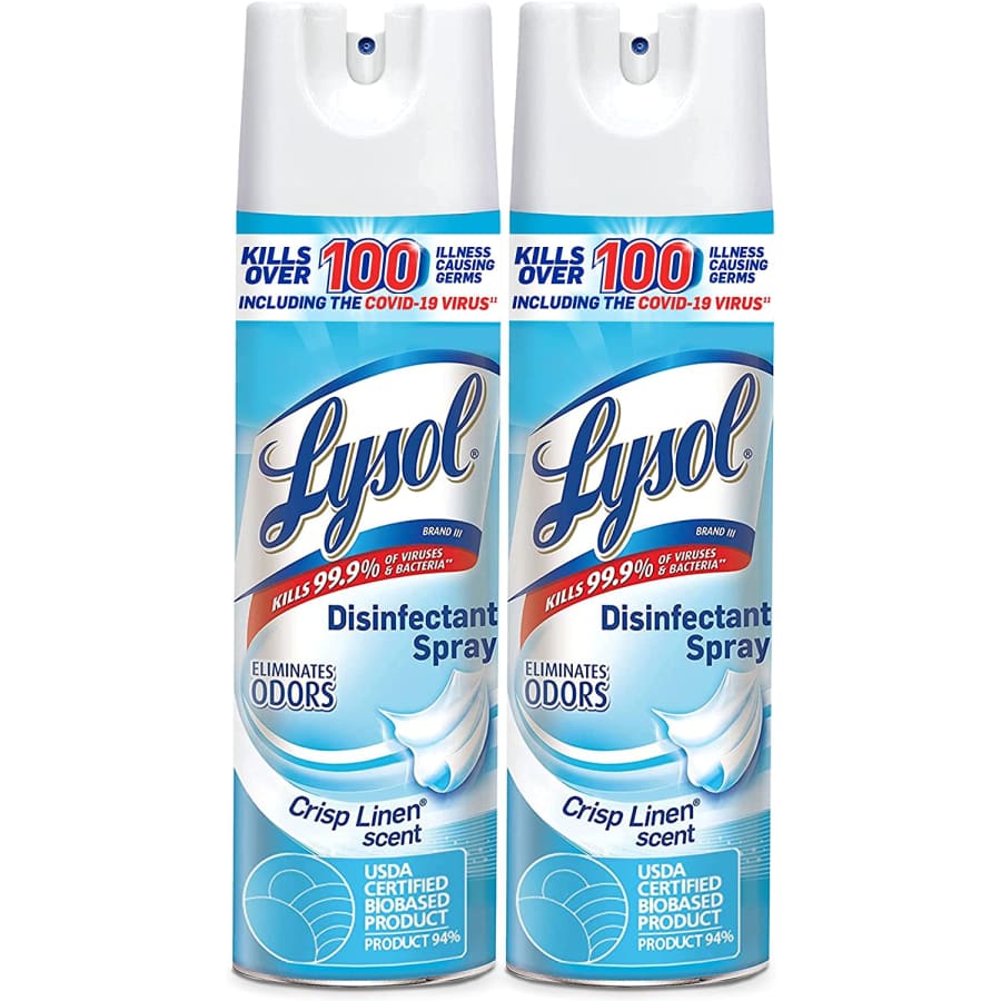 Lysol 19-oz. Disinfectant Spray 2-Pack for $13 Lysol 19-oz. Disinfectant Spray 2-Pack for $13