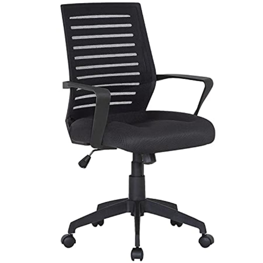 VECELO Computer Mesh Desk Chair Ergonomic Design, Adjustable Seat Height, Durable Attached Armrest, for $64 VECELO Computer Mesh Desk Chair Ergonomic Design, Adjustable Seat Height, Durable Attached Armrest, for $64