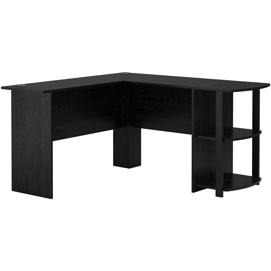 Ameriwood Home Dakota L-Shaped Desk w/ Bookshelves for $107